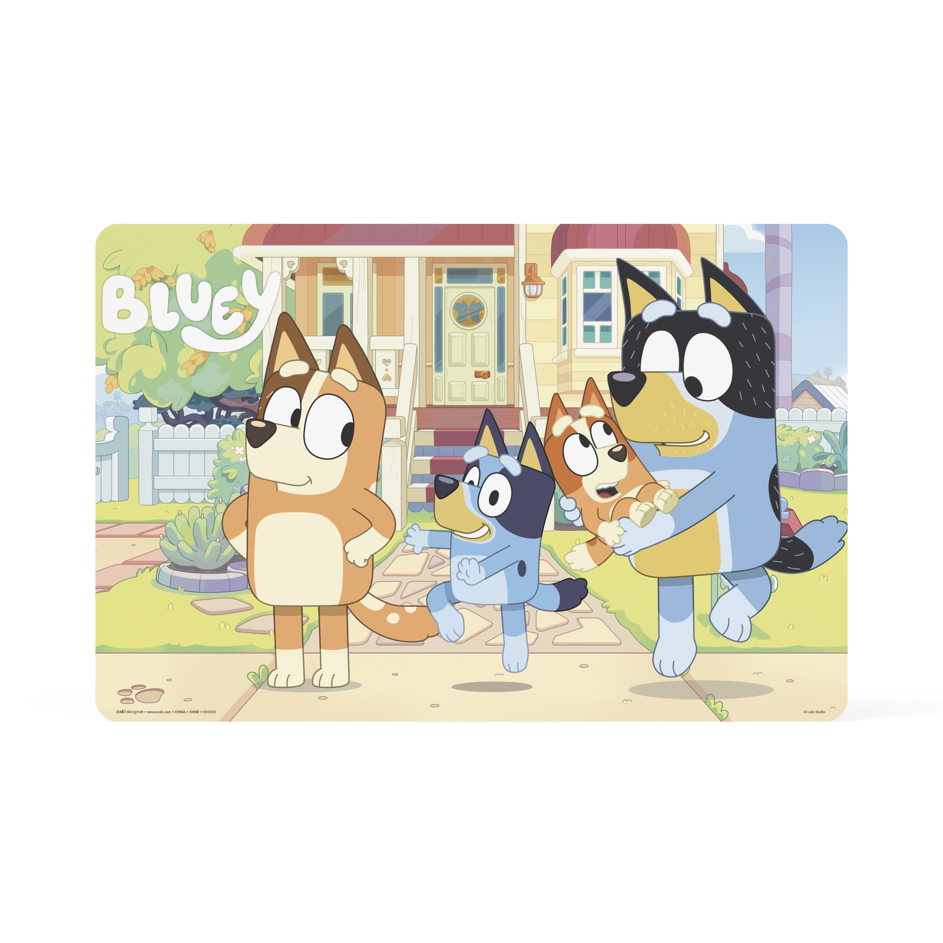 

Коврик для столовых приборов Zak Designs Bandit Bluey and Friends, синий