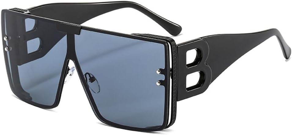 

Солнцезащитные очки в крупной оправе для женщин, ретро-очки с металлическим покрытием, солнцезащитные очки для мужчин с градиентным переходом цвета, модель m1547 Generic, M-1549