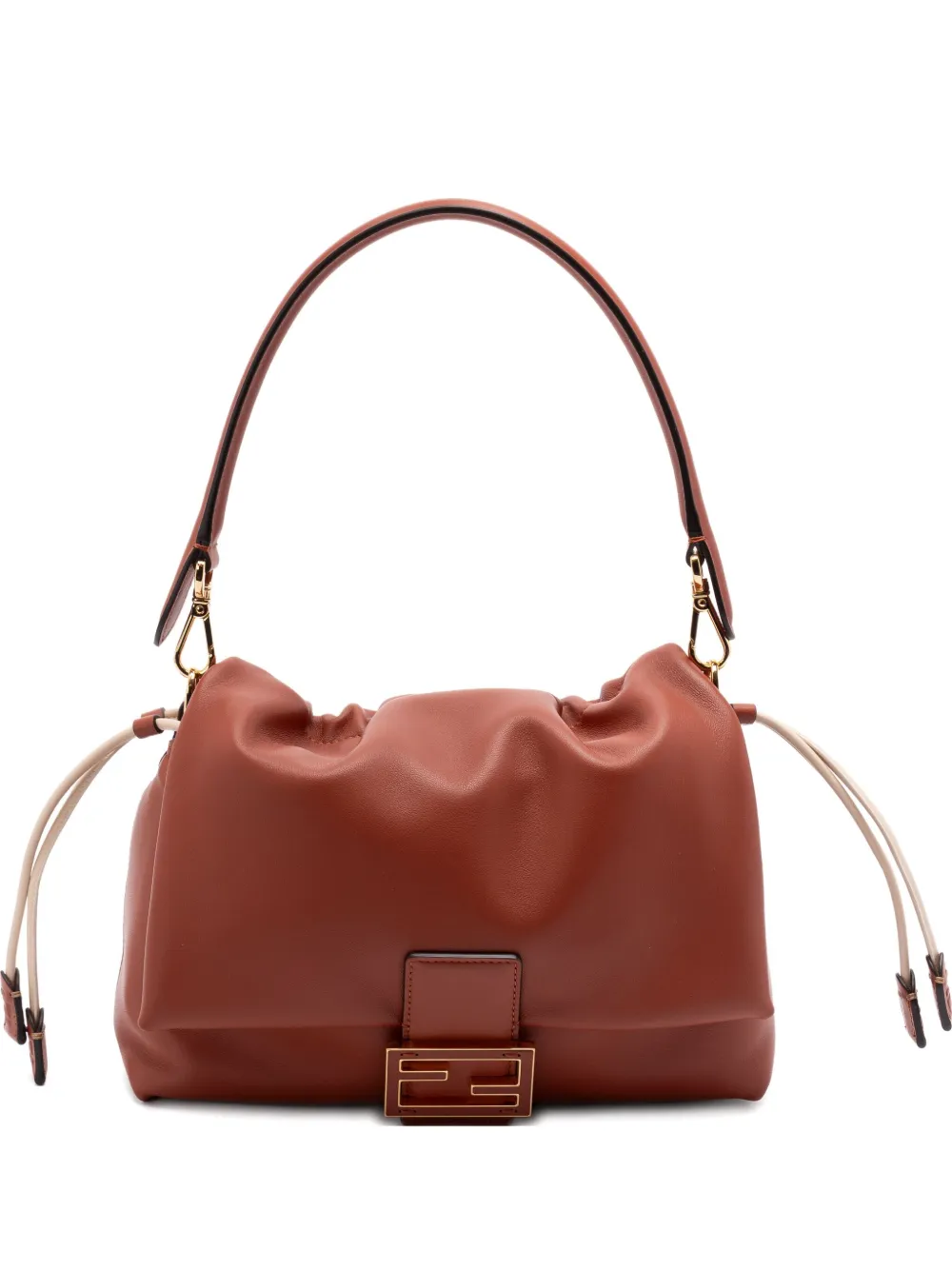 

Сумка на плечо Mamma Baguette среднего размера с логотипом Fendi, коричневый