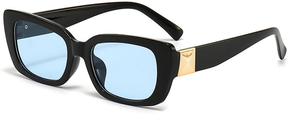 

Модные винтажные солнцезащитные очки в маленькой квадратной оправе для женщин в стиле панк, прямоугольные солнцезащитные очки с защитой от УФ-излучения UV400, роскошные очки LVTFCO, G