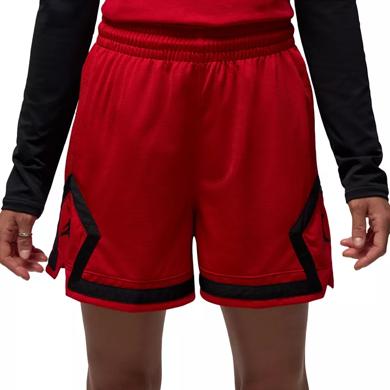 

Женские спортивные шорты Jordan 4 дюйма с бриллиантами, цвет Gym Red