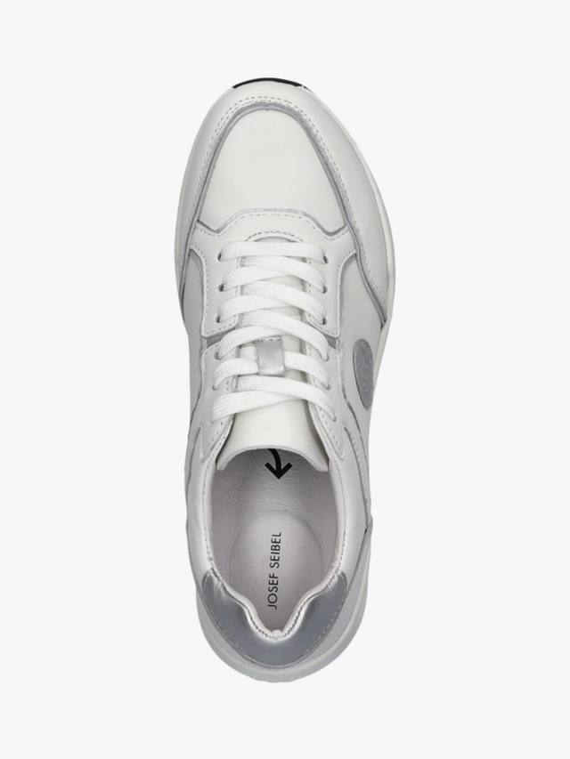 Кожаные кроссовки на шнуровке lissi 12 Josef Seibel, цвет White/Silver — фото 4