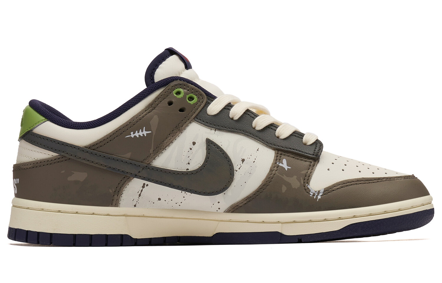 

Кроссовки для скейтбординга Dunk мужские с низким верхом белый/коричневый/зеленый Nike