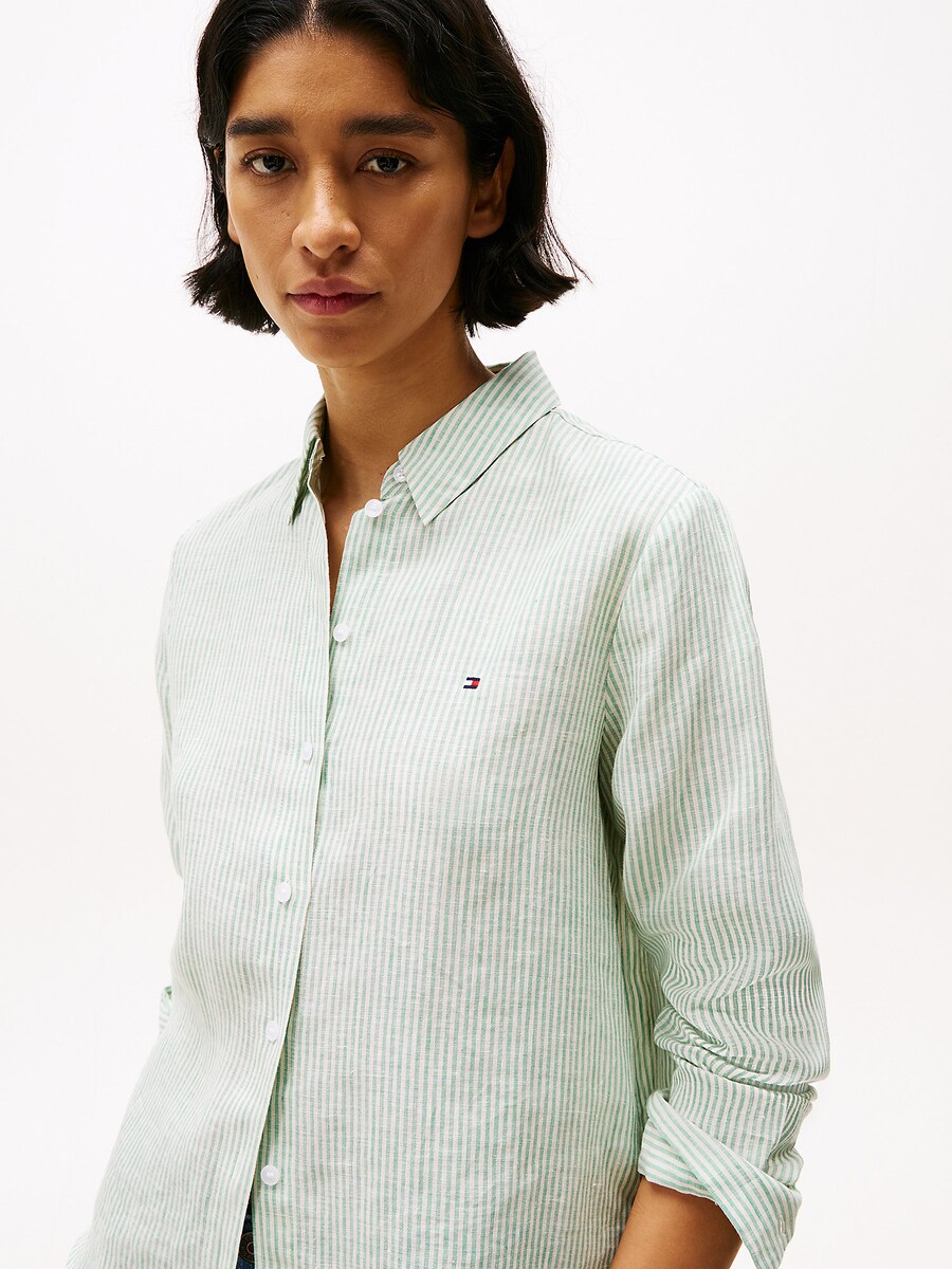 Блуза TOMMY HILFIGER, зеленый — фото 3