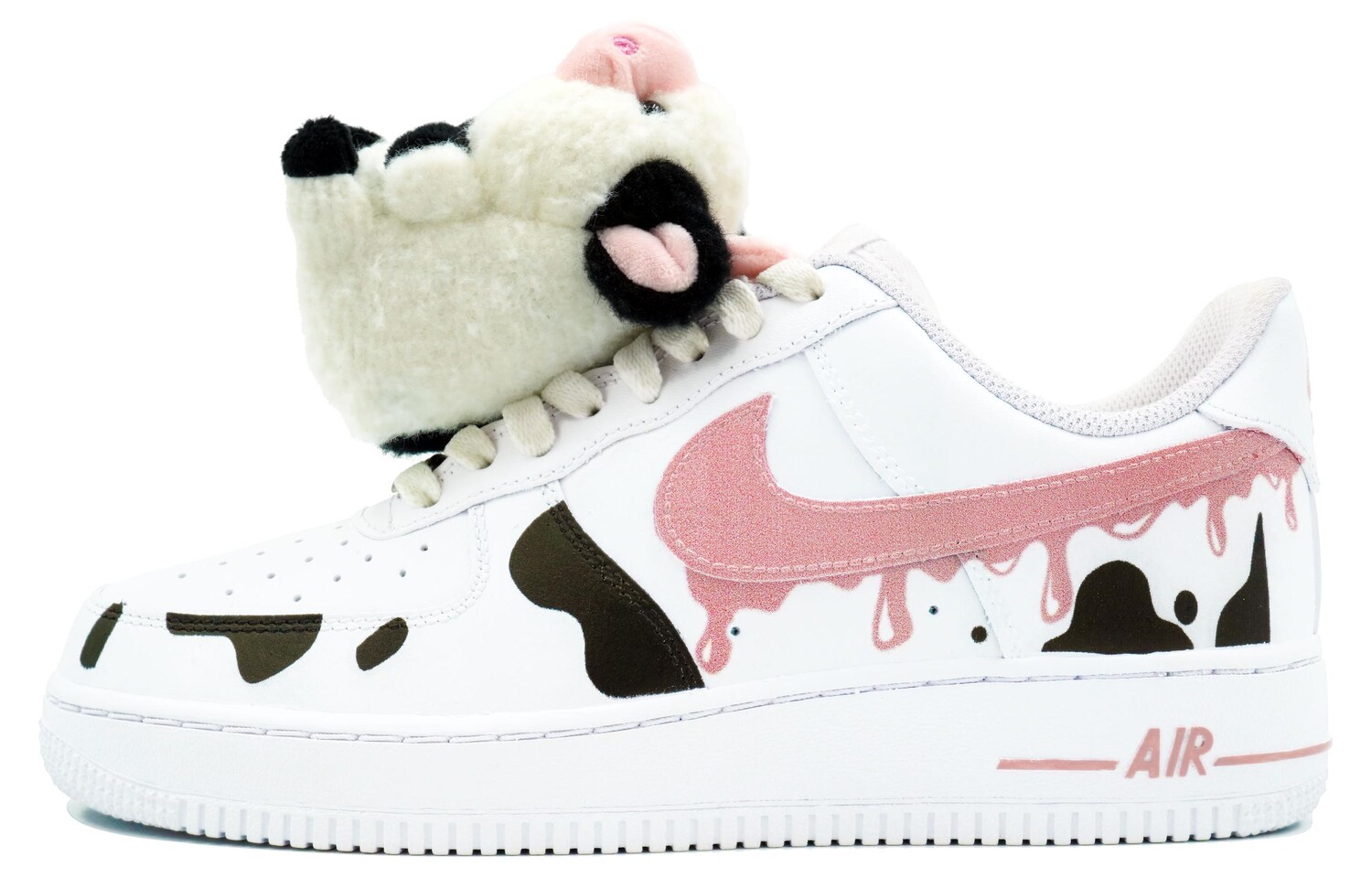 

Кроссовки Nike Air Force 1 Skateboarding Shoes Unisex Low-top Pink/black, белый