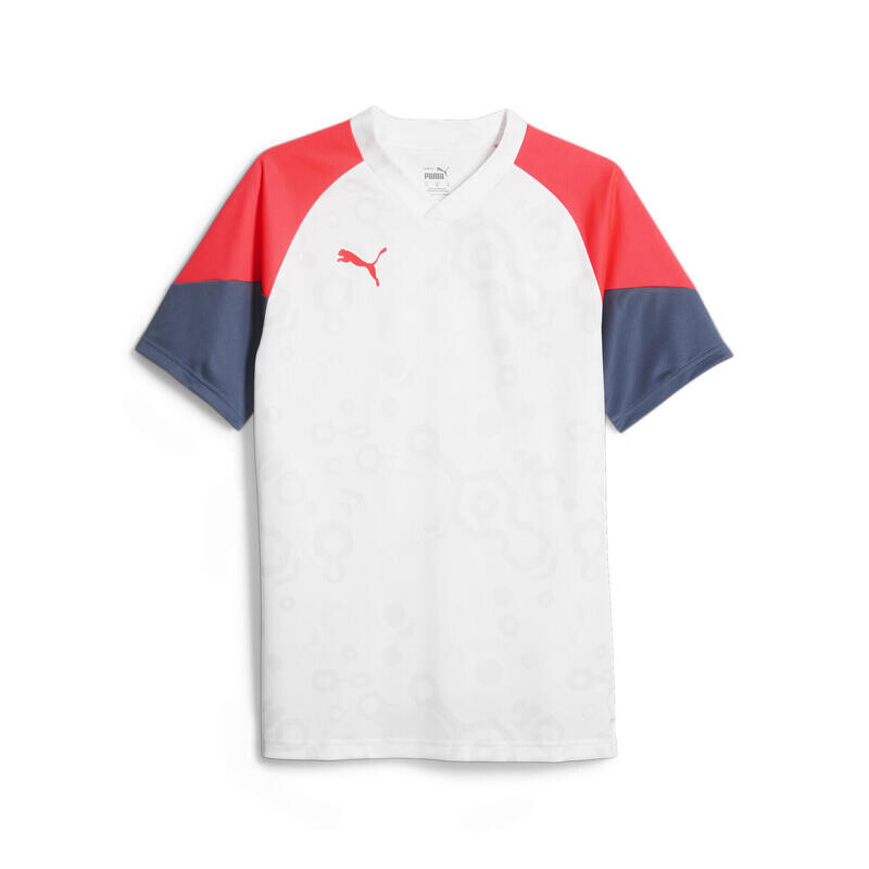 

Мужская футбольная майка индивидуального кубка PUMA White Fire Orchid Red
