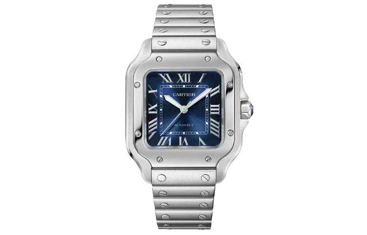 

Cartier Часы Men's SANTOS DE Watch, Blue