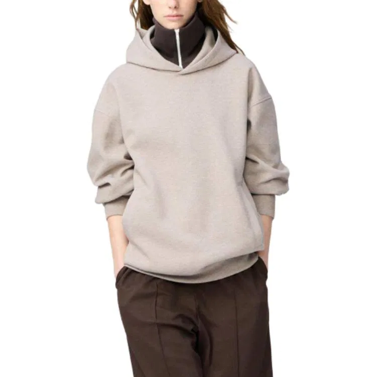 Свитшот унисекс бежевый с капюшоном UNIQLO, Beige