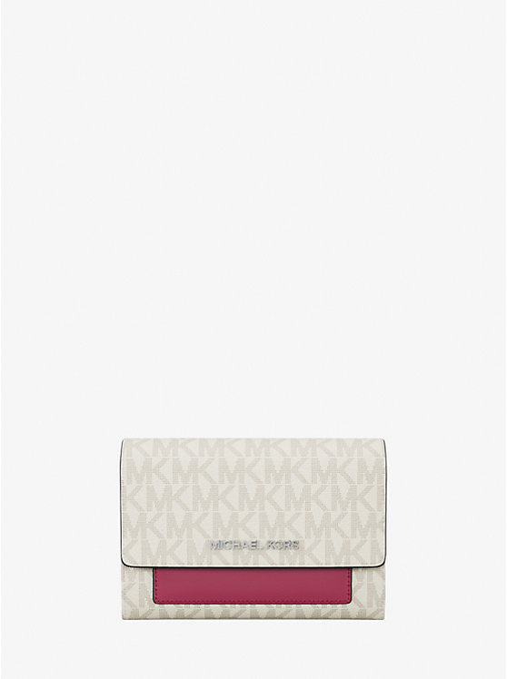 

Кошелек 2-в-1 Jet Set среднего размера с фирменным логотипом Michael Kors, мультиколор