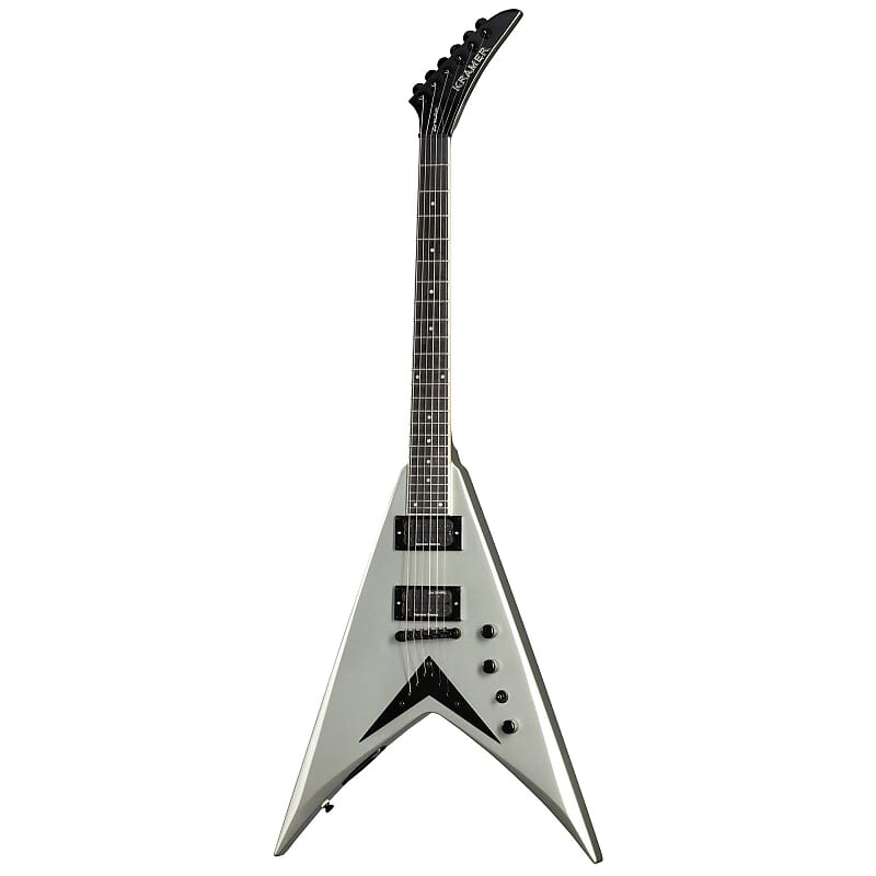 

Электрогитара Kramer Dave Mustaine Vanguard Signature Electric Guitar - Silver Metallic