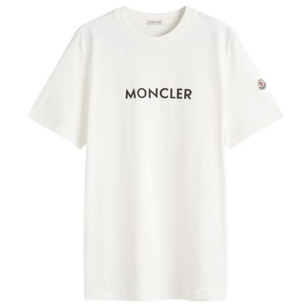 

Футболка с текстовым логотипом Moncler, белый