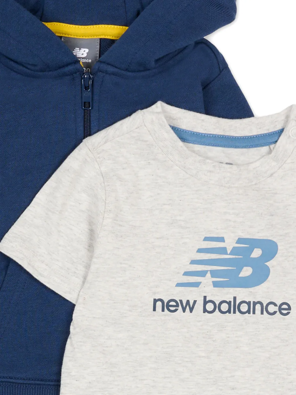 Спортивный костюм с принтом логотипа (набор из трёх предметов) New Balance Kids, синий — фото 4