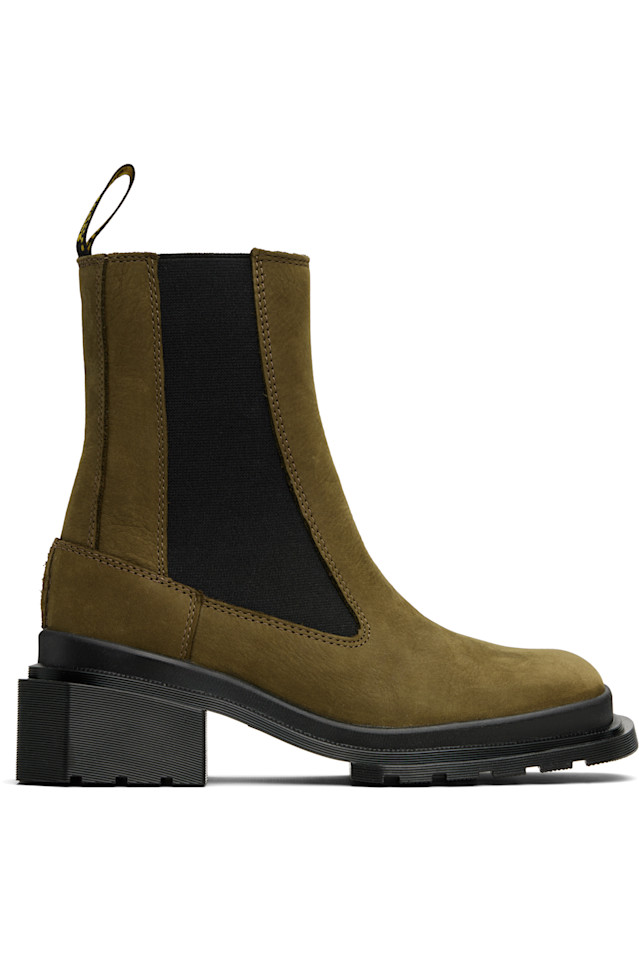 Челси Maybole из мягкой кожи Dr. Martens, зеленый