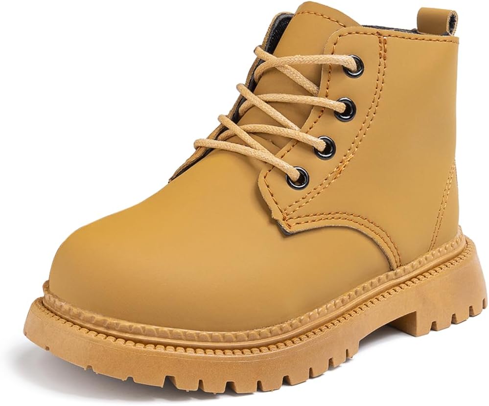 

Детские ботинки KIDSUN для мальчиков и девочек, рабочие ботинки для детей, зимние ботинки для снега, ботинки на шнуровке для походов и активного отдыха (для малышей/детей младшего возраста), хаки