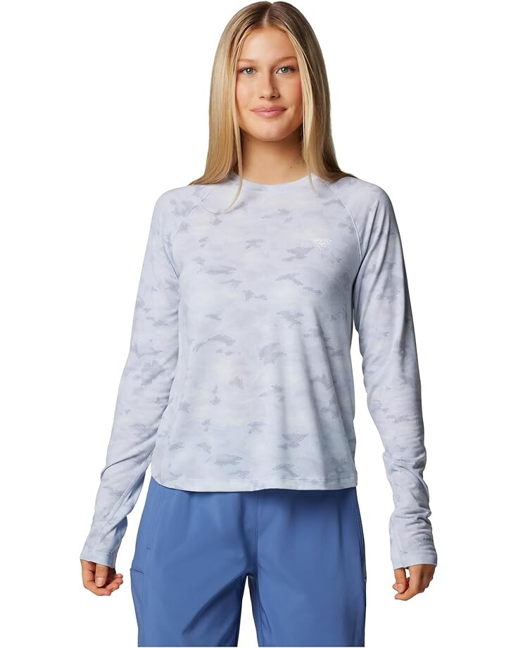 

Лонгслив Columbia PFG Uncharted Knit, цвет Cirrus Grey Uncharted Waters