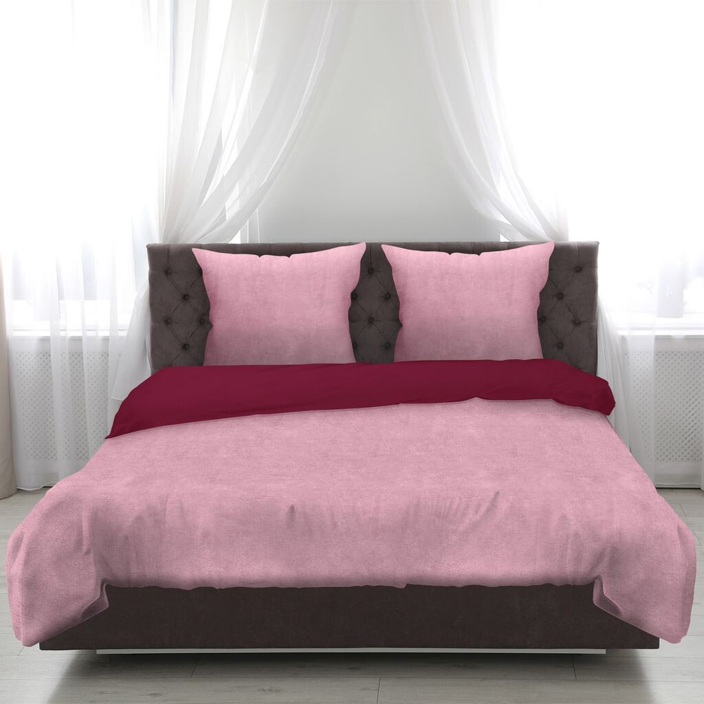

Постельное белье из 2 предметов "Cashmere Touch" (роза/ягода) - Oeko-Tex - 1 пододеяльник 135х200см + 1 наволочка 80х80см пододеяльник на молнии Bestlivings