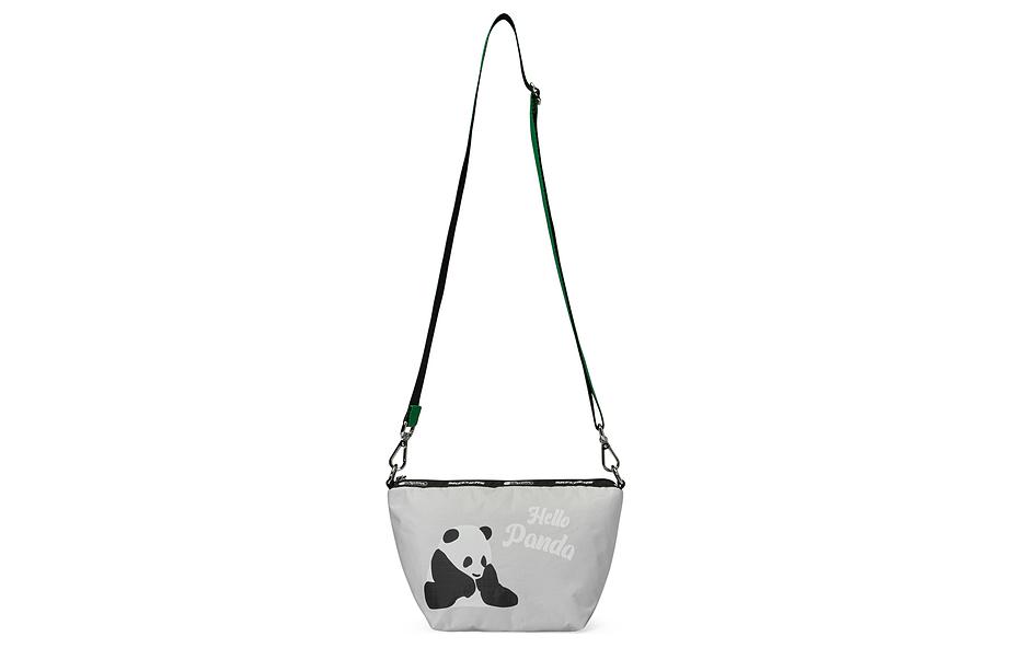 

Сумка через плечо LeSportsac Collaboration, женская, среднего размера, с очаровательной пандой Skechers, Adorable Panda
