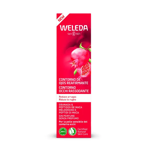Уменьшает морщины, мешки и темные круги под глазами Contorno Ojos Reafirmante Granada Weleda, 12 ml — фото 2
