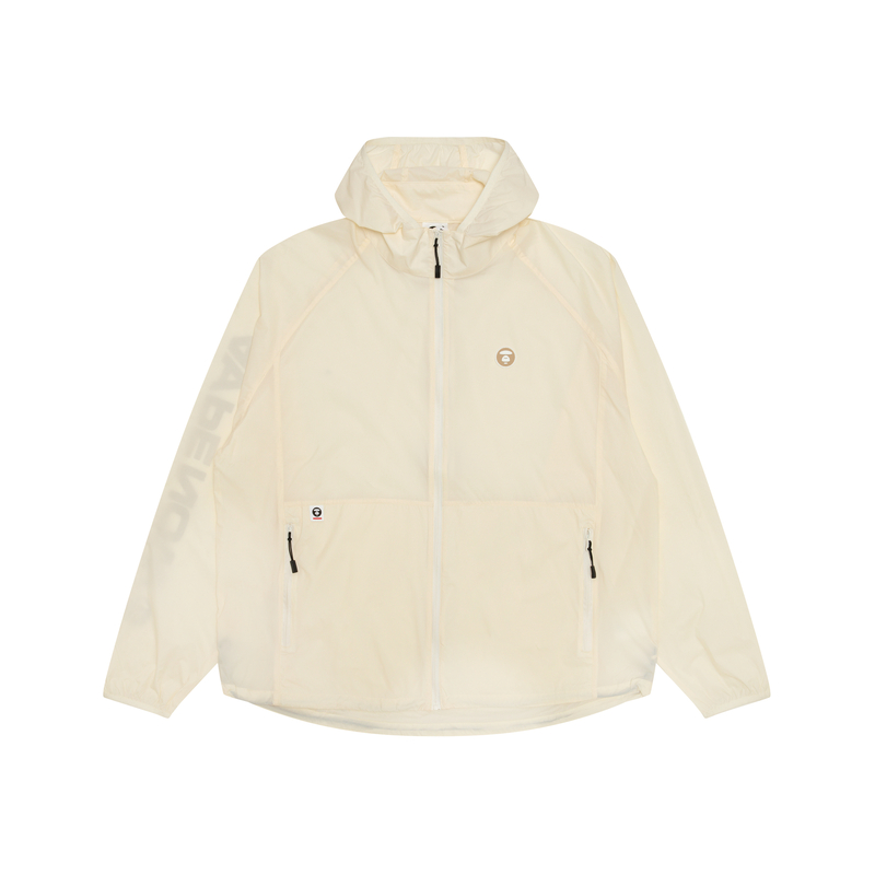 

Aape Курка-ветровка A Bathing APE® с логотипом Moonface, White IVX