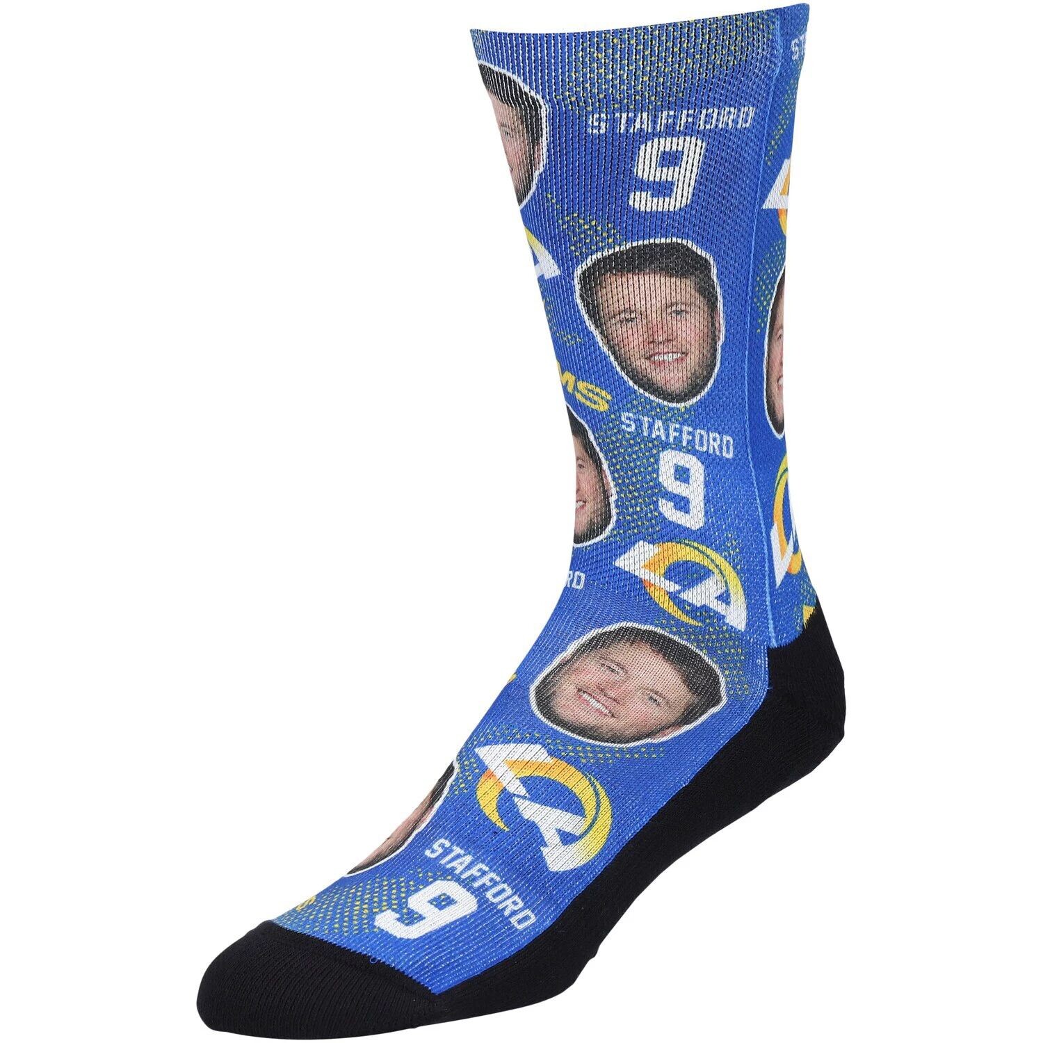 

Мужские носки Rock Em Носки Matthew Stafford Los Angeles Rams Football Guy Crew, Синий, Мужские носки Rock Em Носки Matthew Stafford Los Angeles Rams Football Guy Crew