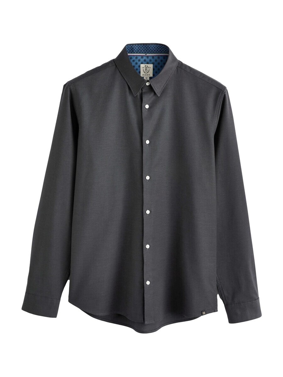 

Деловая рубашка Next Slim fit Business Shirt, темно-серый