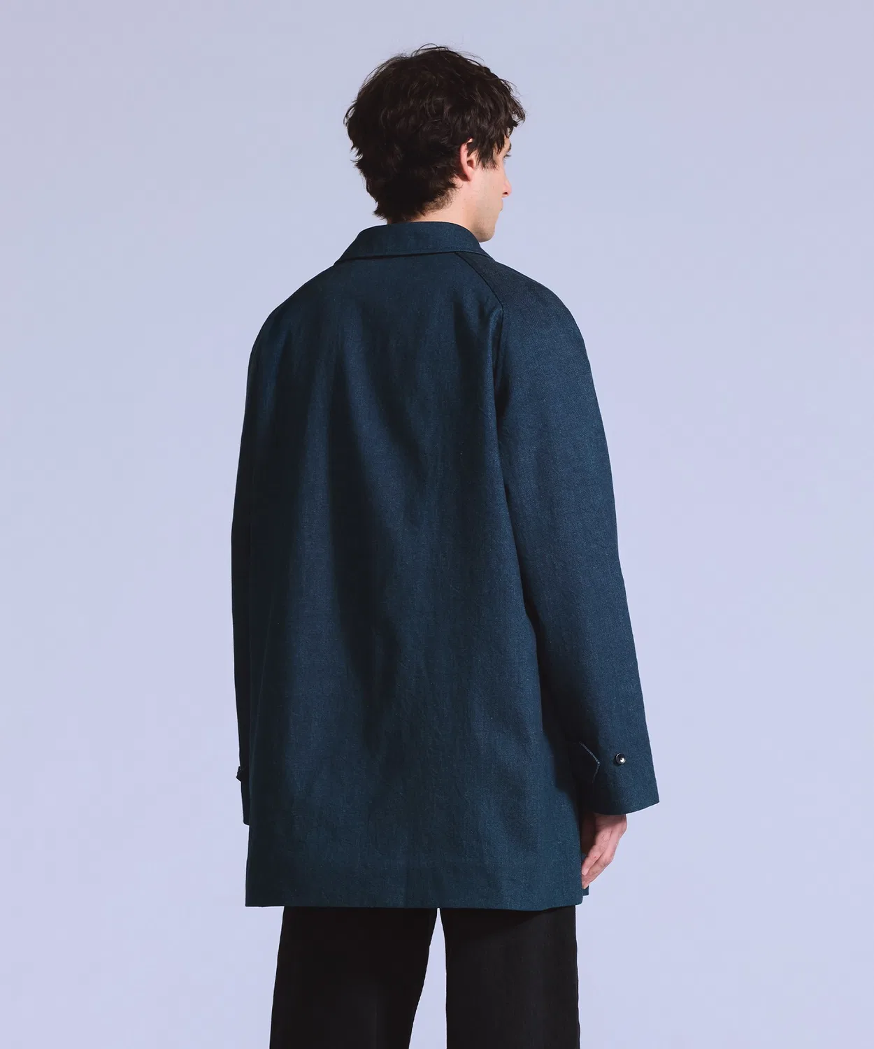 Пальто-деним Levi's Blue Tab Denim Mac, индиго — фото 2