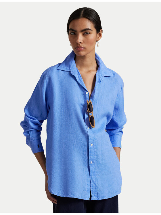 

Рубашка классического кроя 211970730 Polo Ralph Lauren, синий