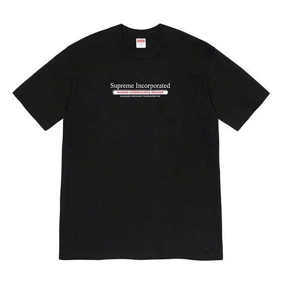 

Футболка fw19 week 7 inc. tee chest alphabet short sleeve black Supreme, черный