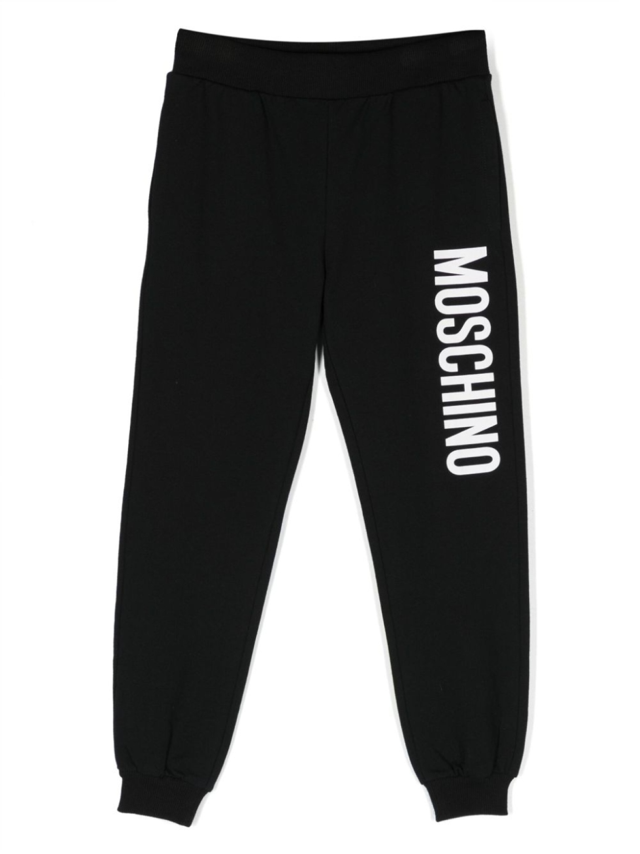 

Moschino Kids спортивные брюки с логотипом, черный