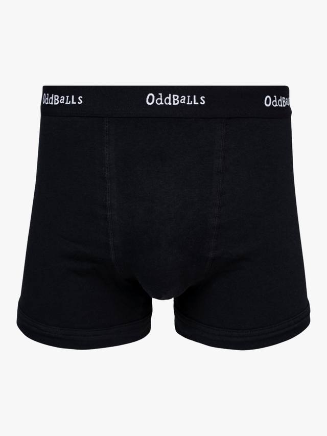 

Классические эластичные хлопковые боксеры OddBalls, Black