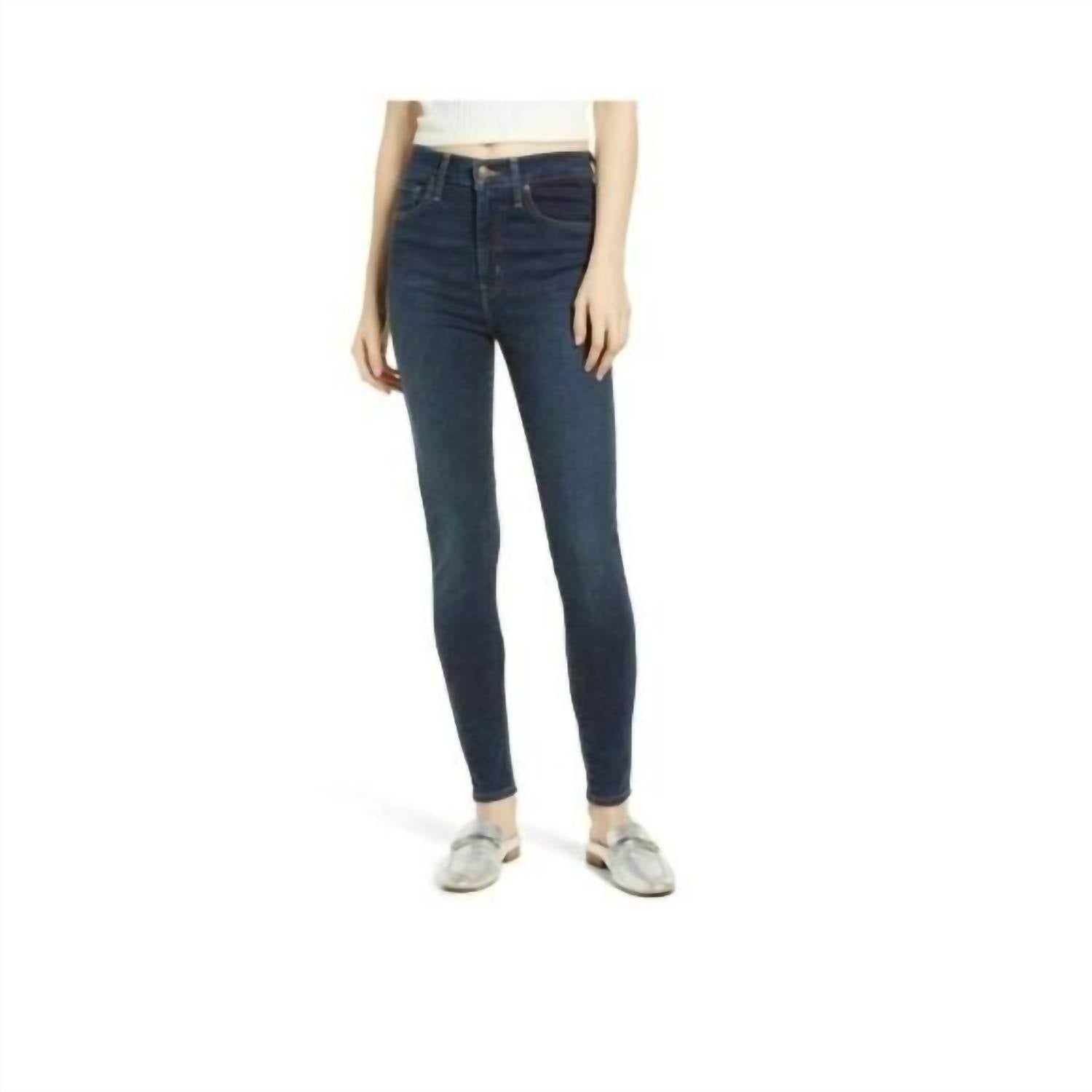 

Джинсы Mile High Super Skinny High Rise Denim в синем цвете Levi's