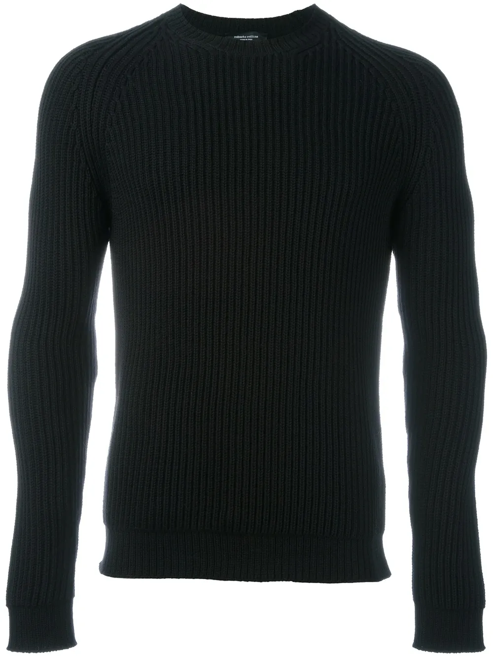 

Свитер в рубчик Roberto Collina, черный
