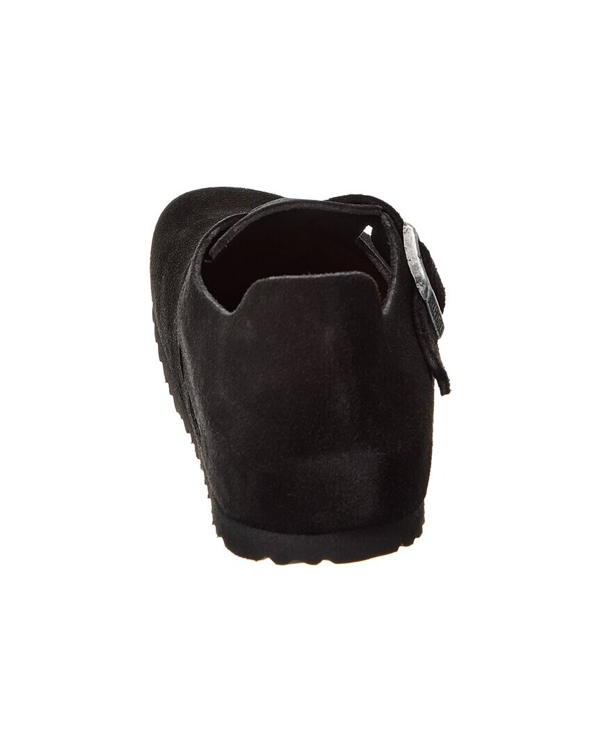 

Замшевые сабо узкого кроя Birkenstock London BS, черный
