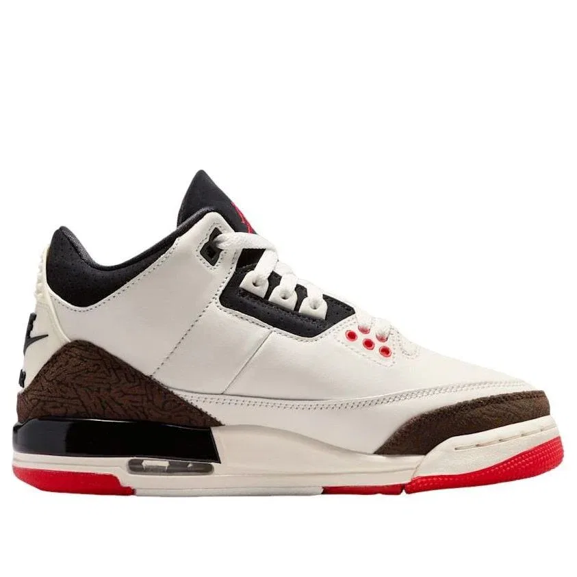 Кроссовки Jordan 3 Retro 'Sail Black University Red Pale Ivory Palomino' DM0967-103, мультиколор — фото 2