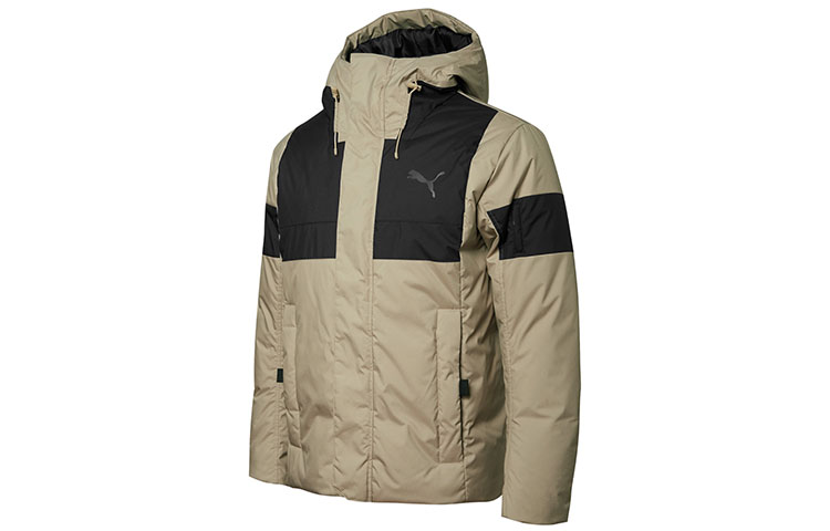 

PUMA Зимняя мужская куртка Essential+ Down Jacket, цвет каштановый серый