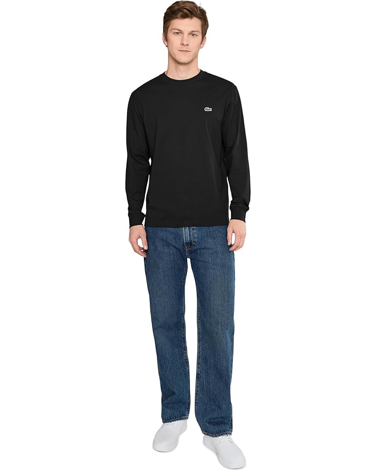 Футболка с длинным рукавом Lacoste Long Sleeved, черный — фото 2
