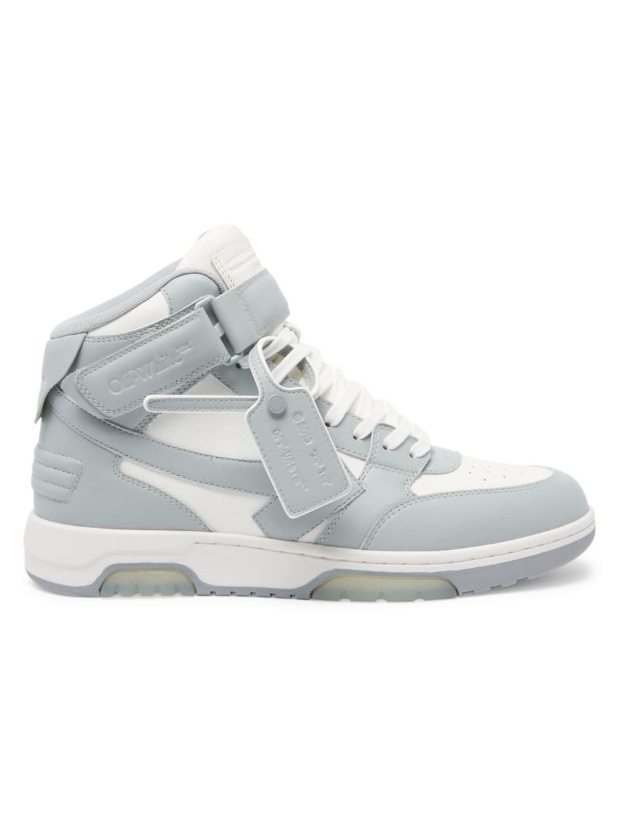 

Кроссовки Out Of Office из кожи средней высоты Off-White, цвет White Multicolor