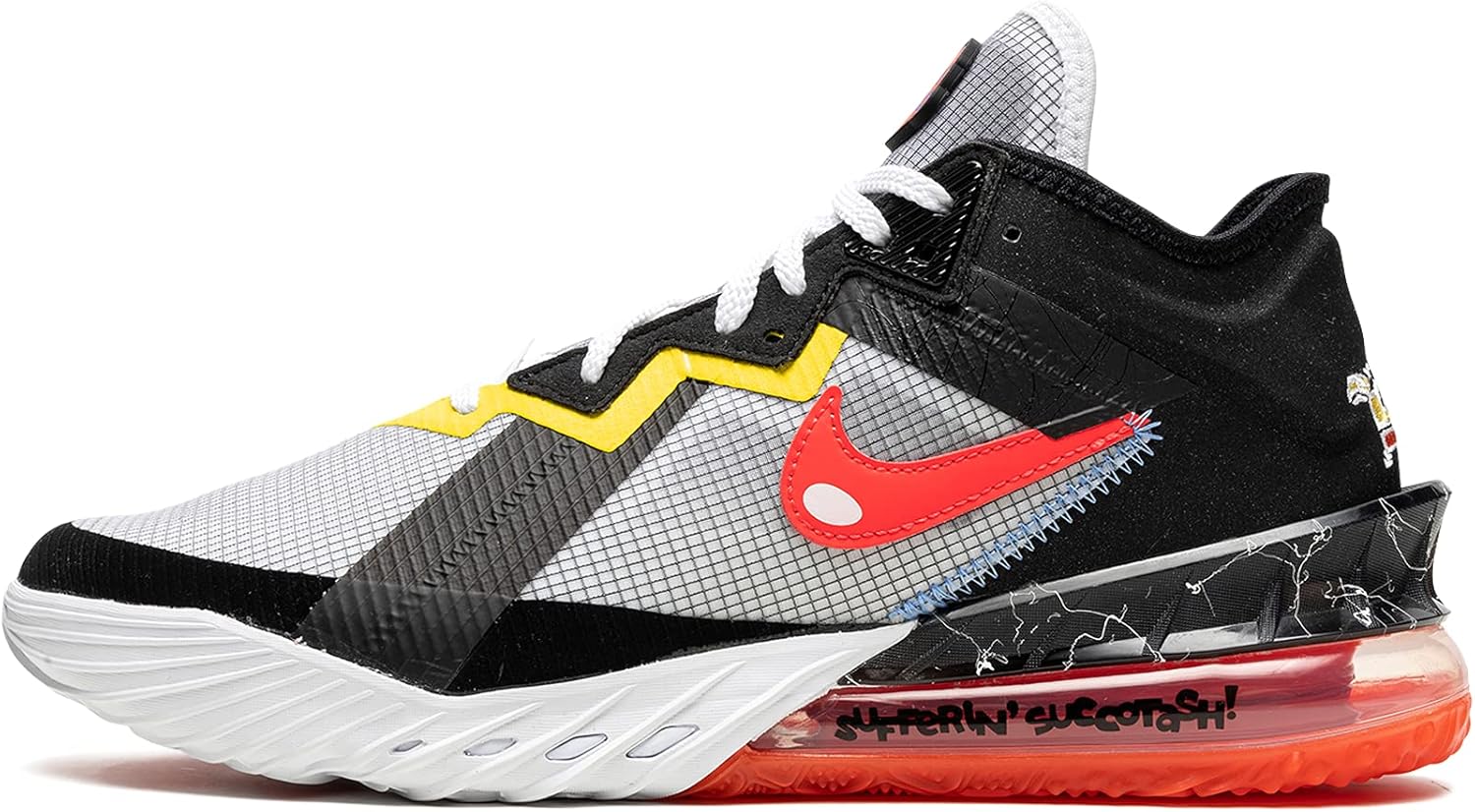 

Баскетбольные кроссовки Nike Lebron 18 Low Space Jame New Legacy для мужчин с Сильвестром и Твити Бердом, ограниченная серия, White/Obsidian-Dark Powder Blu