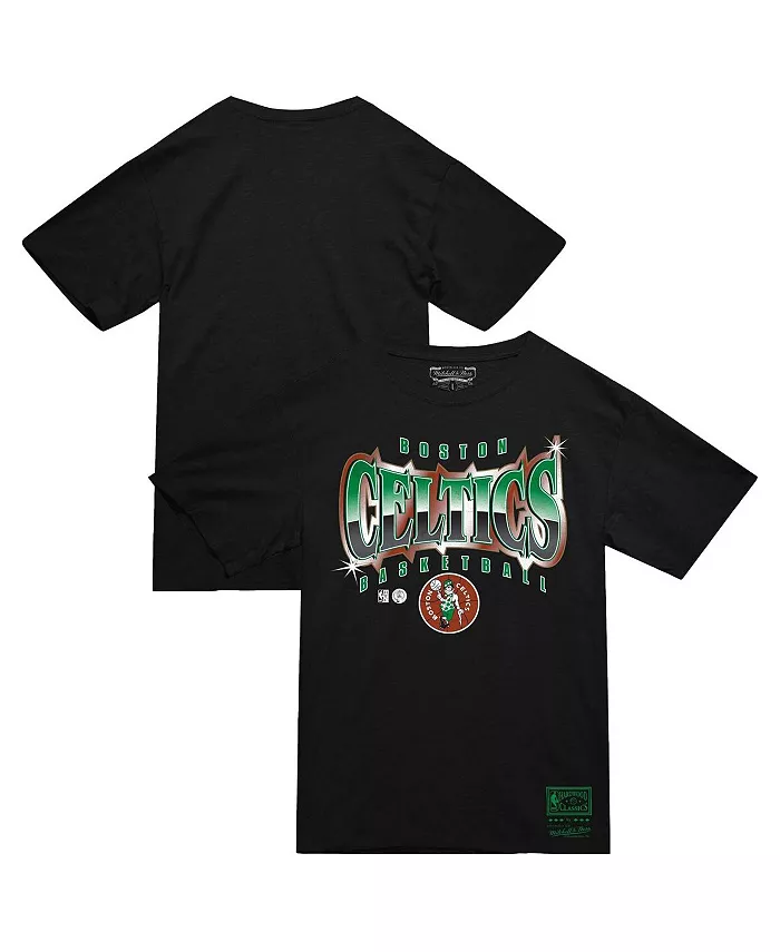 

Мужская черная футболка Boston Celtics Worldwide Collection Glow Up Mitchell & Ness