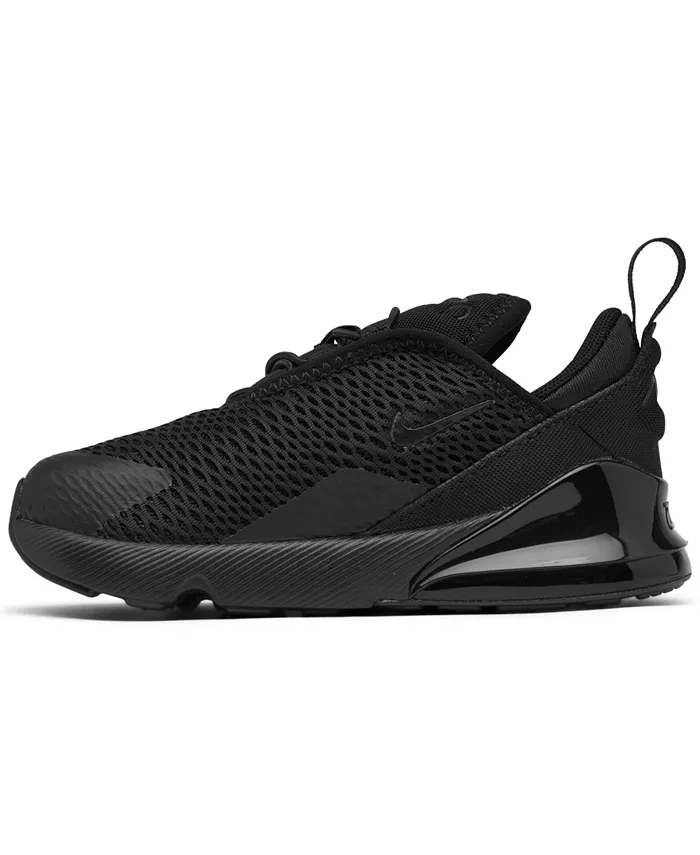 Детские повседневные кроссовки Air Max 270 для мальчиков и девочек от Finish Line Nike, черный — фото 3