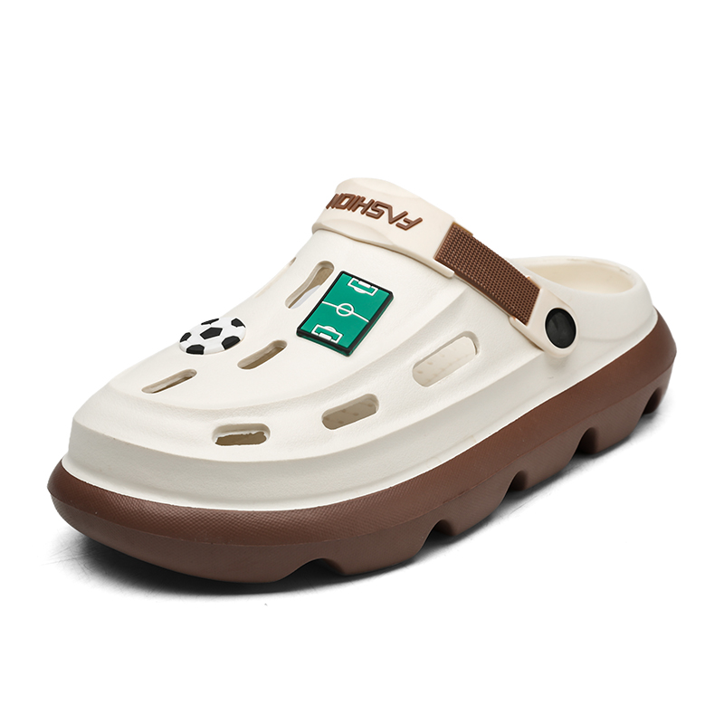 

KUPE Клоги мужские хаки коричневые, цвет Khaki Brown