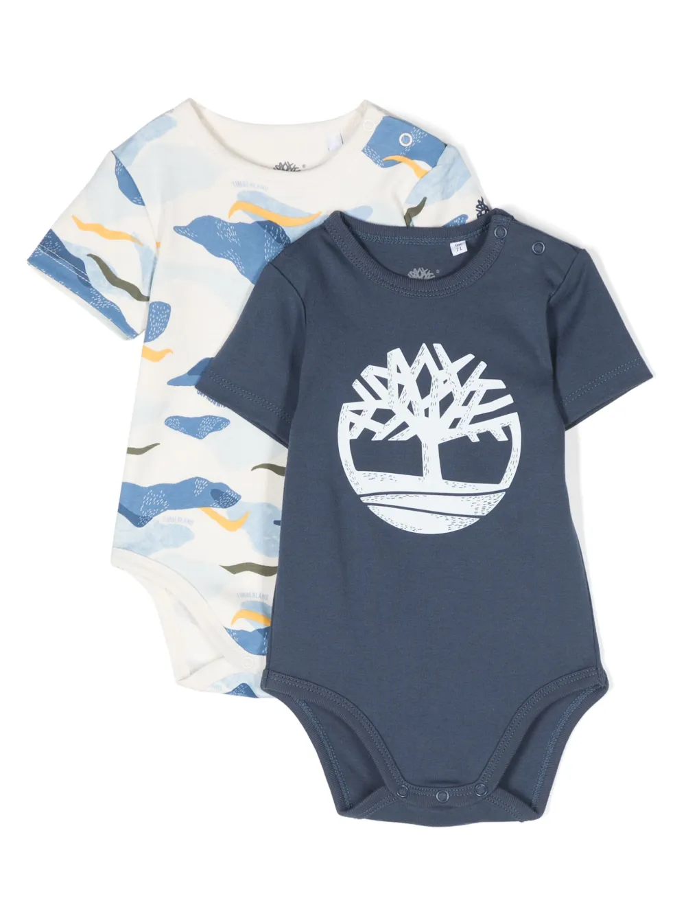 

Комплект из двух боди с логотипом Timberland Kids, синий