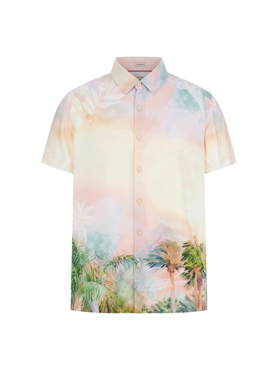 

Рубашка GUESS Regular fit Button Up, розовый