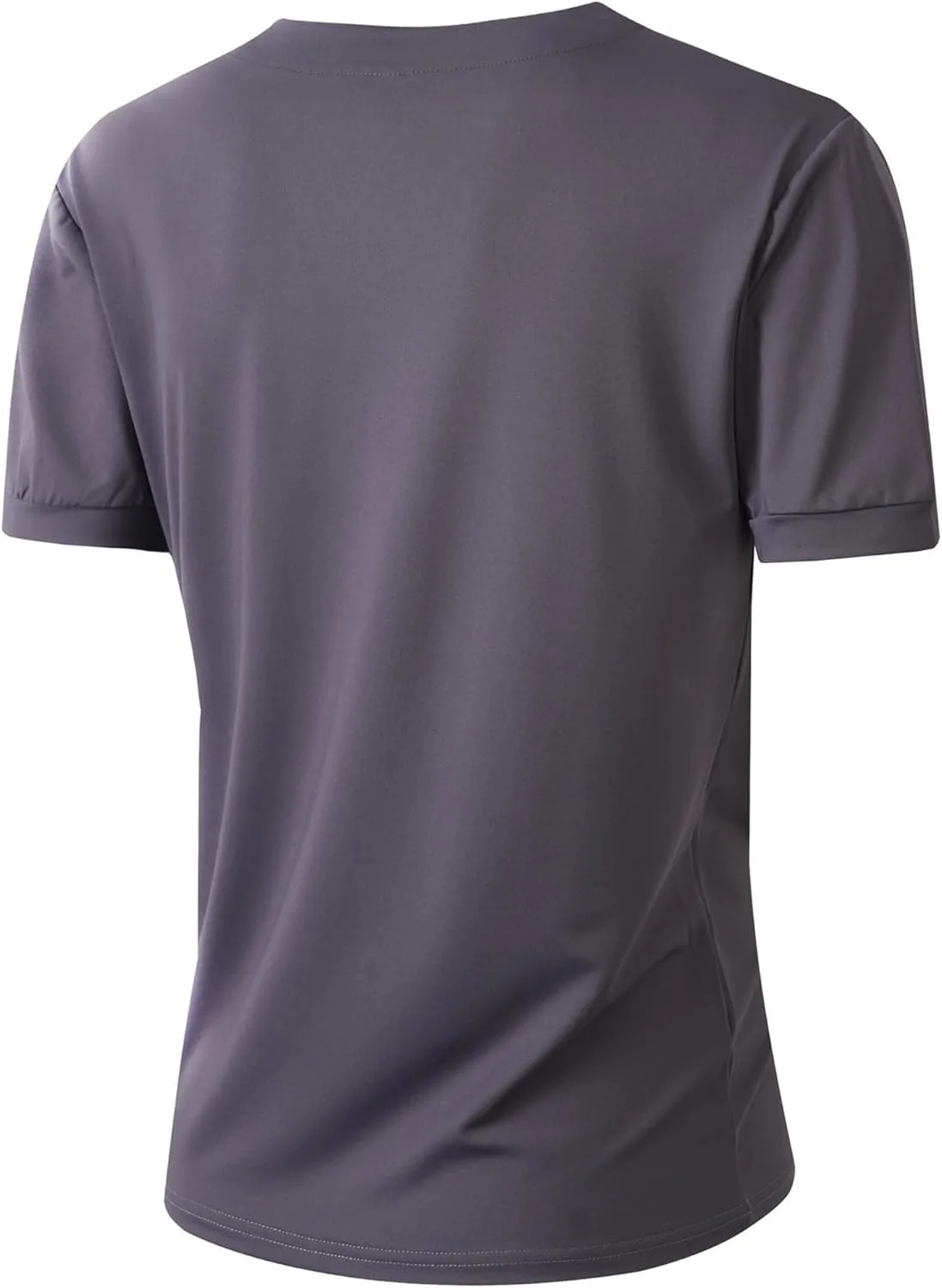 Мужская летняя футболка Henley Slim Casual для тренировок — фото 3