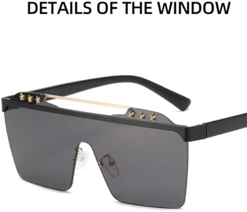 

Мужские полуободковые солнцезащитные очки большого размера 2027 года, женские солнцезащитные очки в стиле ретро, ​​очки с защитой от УФ-излучения UV400 MTZJH, 7