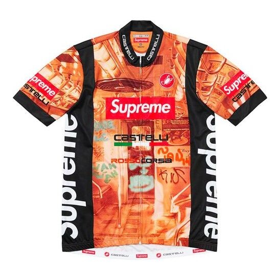 

Футболка ss20 week 14 x castelli cycling jersey tee Supreme, коричневый