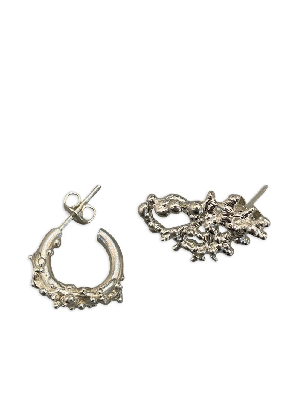 

Серьги creole coral Alga Jewelry, серебряный