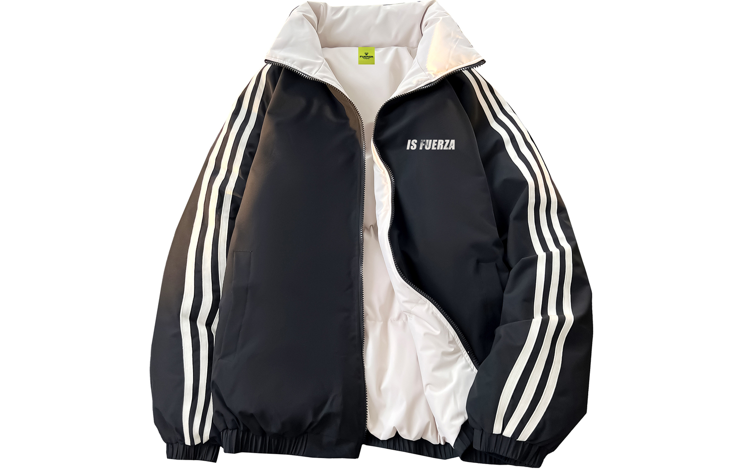 

FUERZA Куртка Unisex, Black[Thickened Upgraded Puffer Jacket]