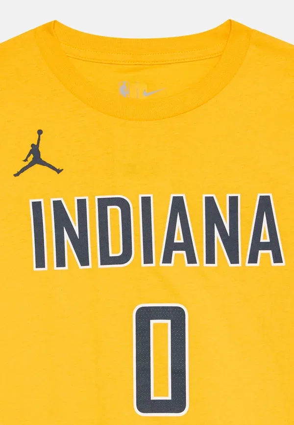 Футболка Nike Performance NBA Indiana Pacers Tyrese Haliburton Boys Statement Tee, желтый — фото 4