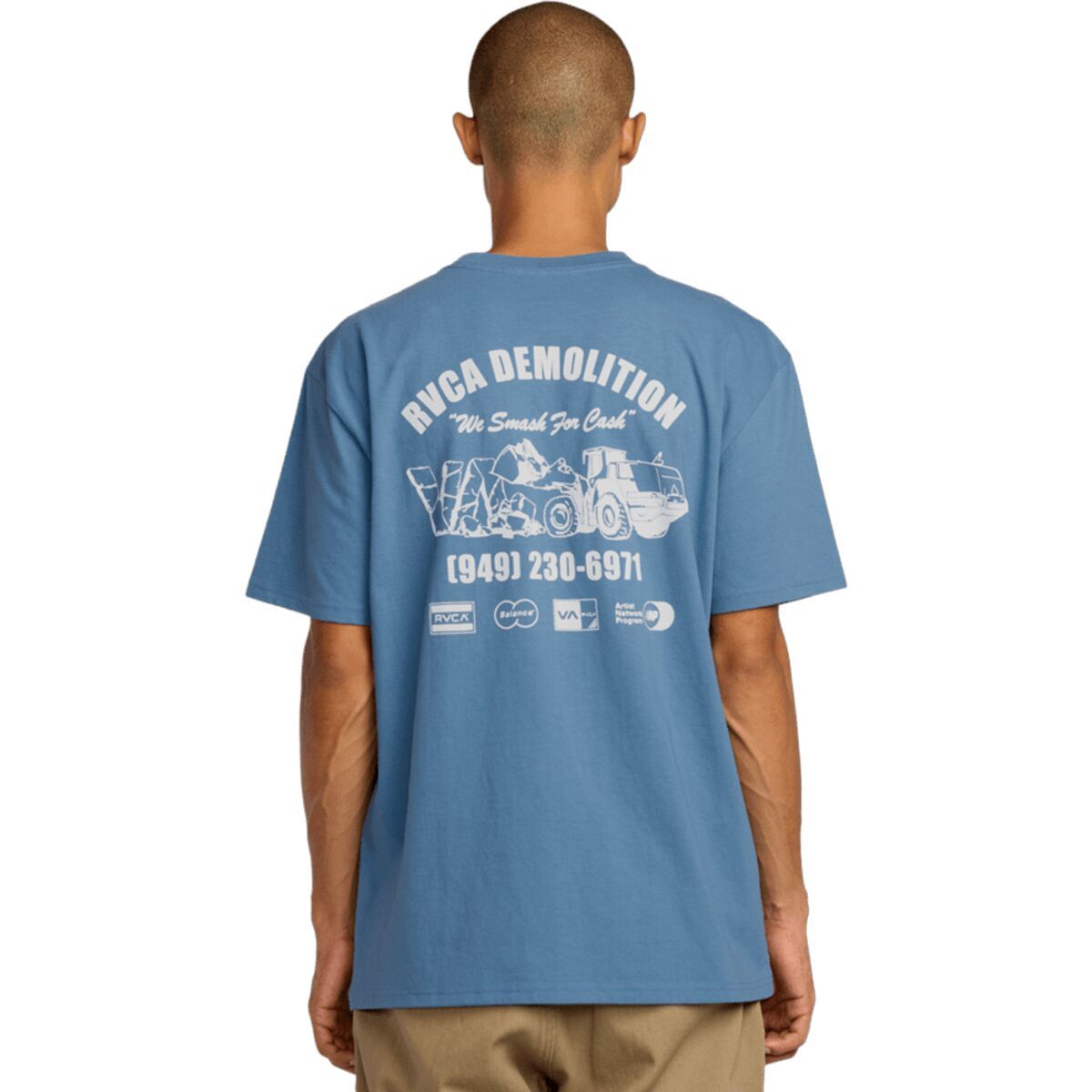 

Рубашка Demo с коротким рукавом Rvca, синий